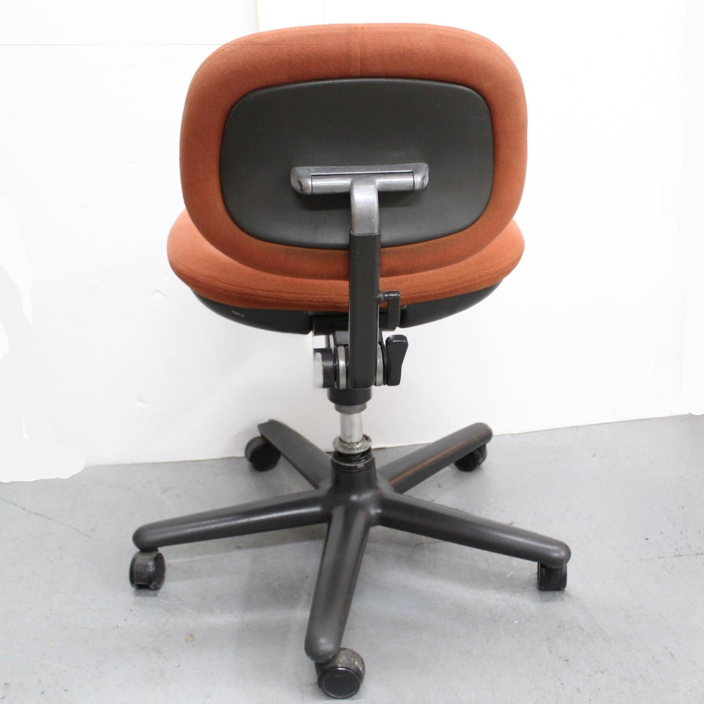 Vintage Herman Miller Orange Office Chair Secretary Chair