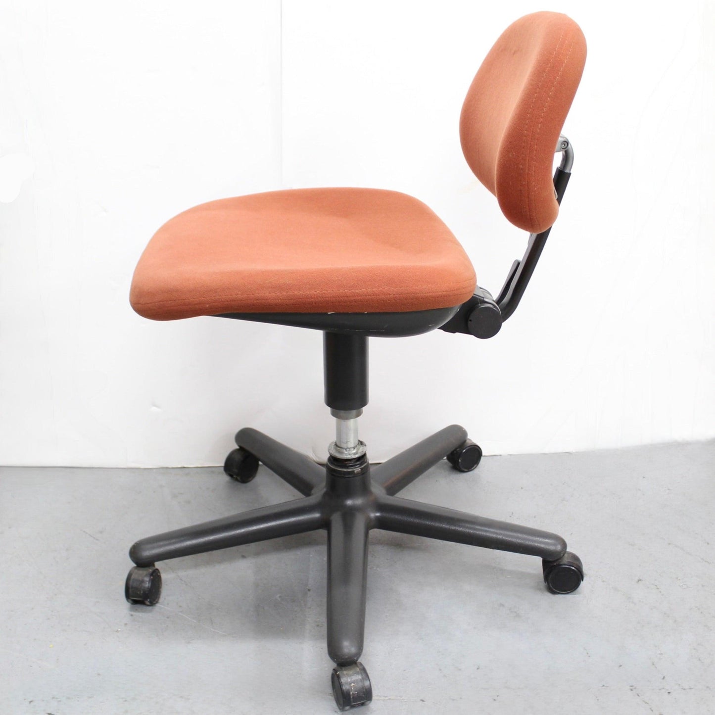 Vintage Herman Miller Orange Office Chair Secretary Chair