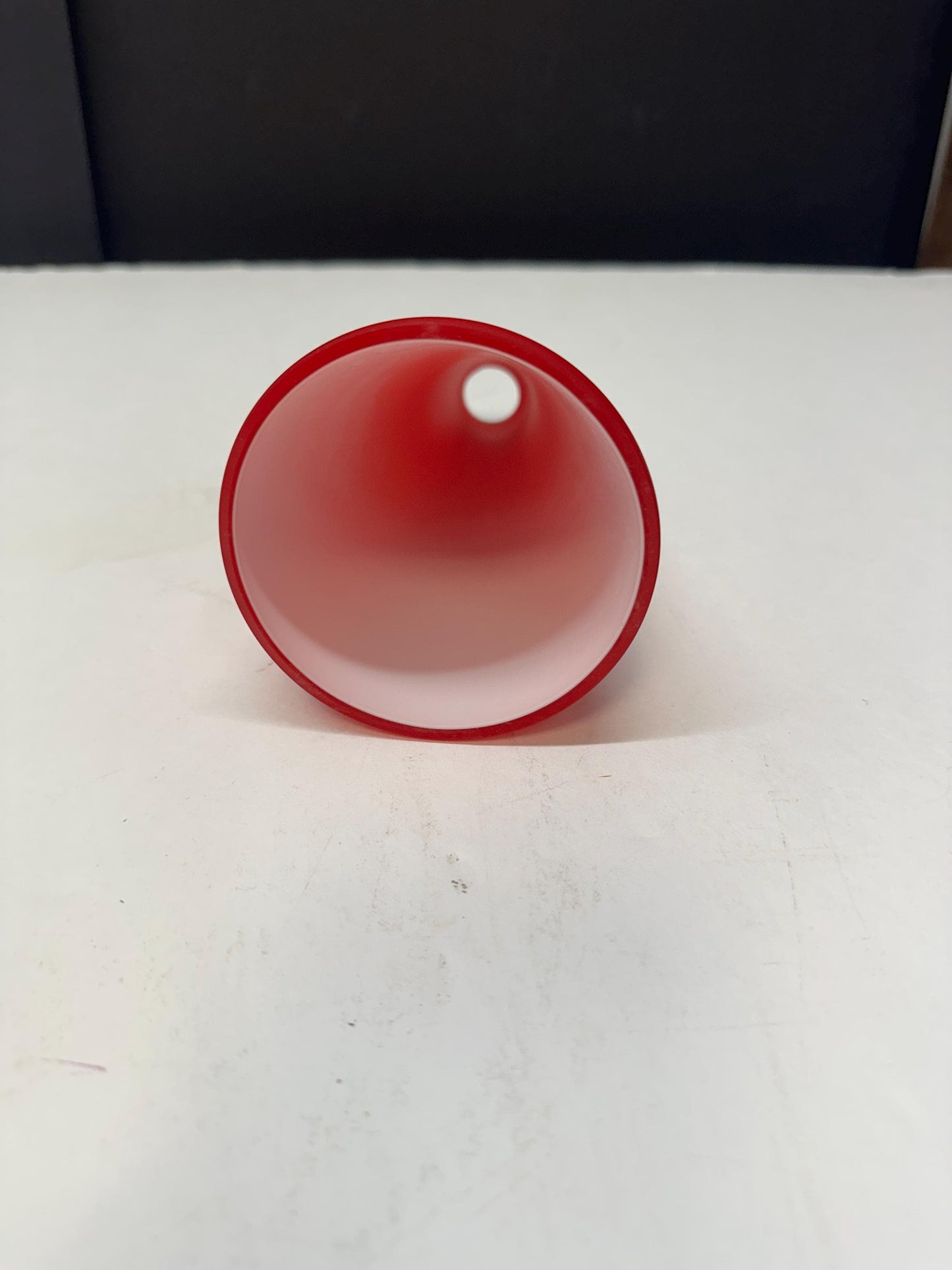 Vianne Glass Red Cased Glass Bullet Light Shade | France from OffCenterModern