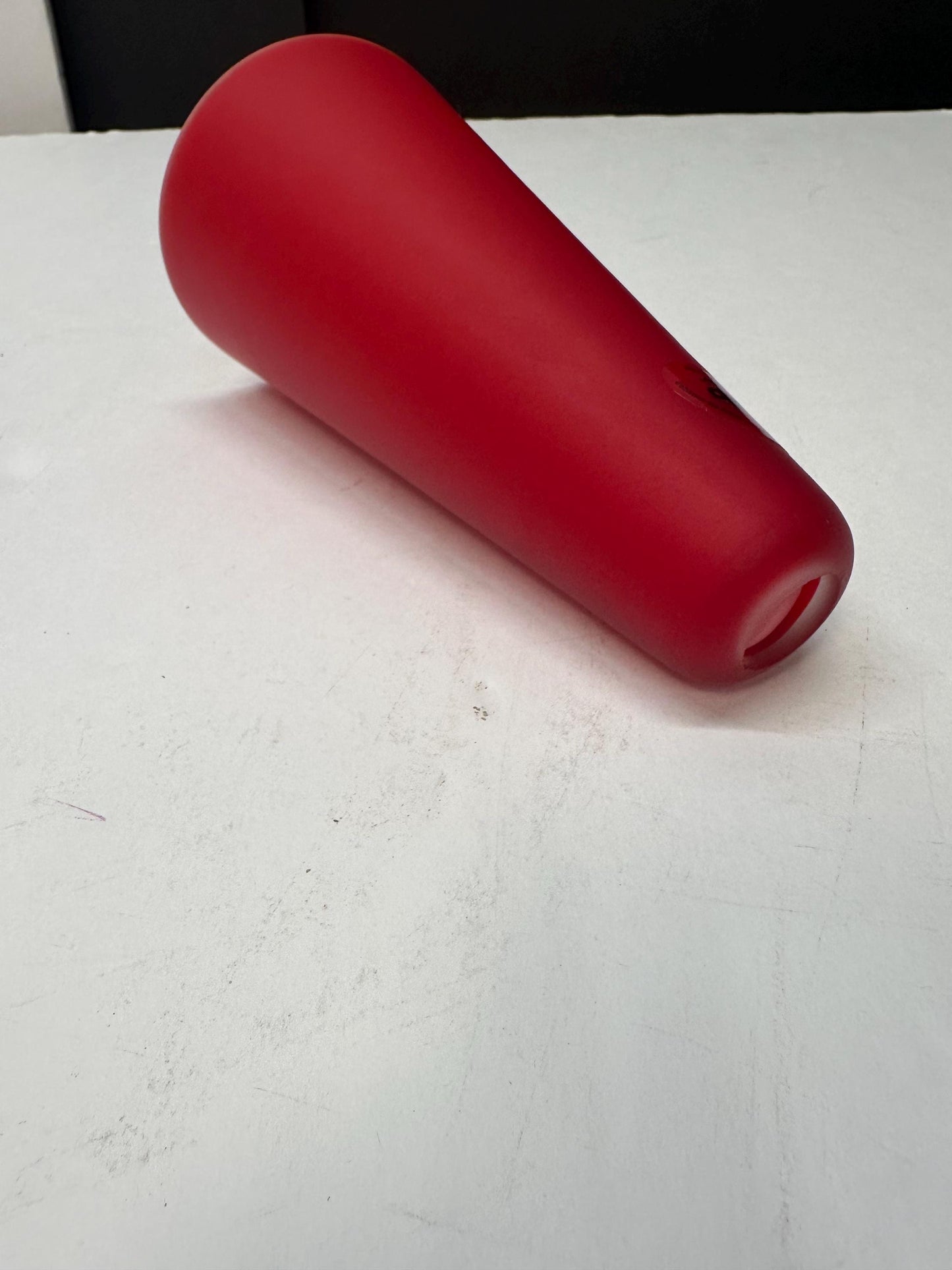 Vianne Glass Red Cased Glass Bullet Light Shade | France from OffCenterModern