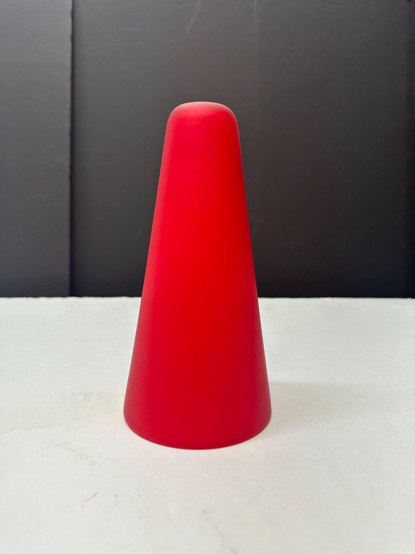 Vianne Glass Red Cased Glass Bullet Light Shade | France from OffCenterModern