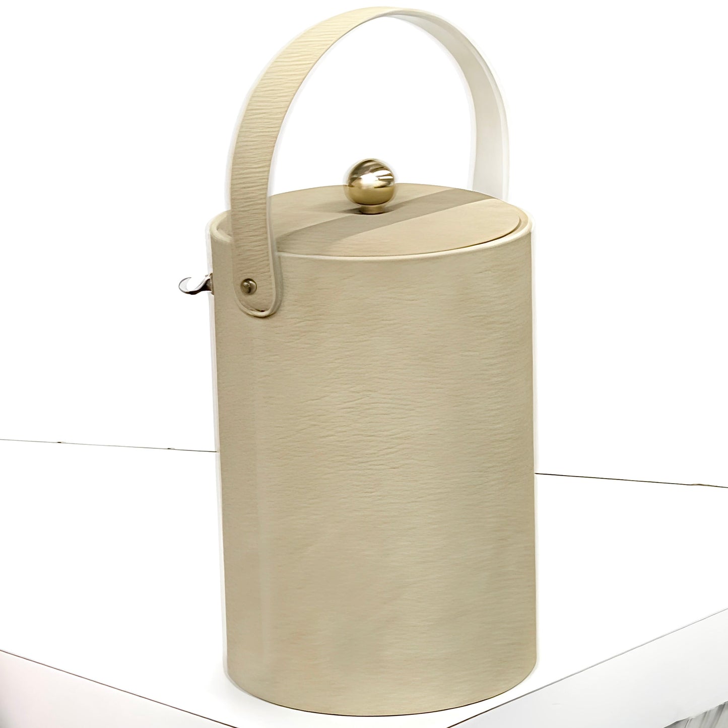 1970s Suede Ice Bucket | Georges Briard