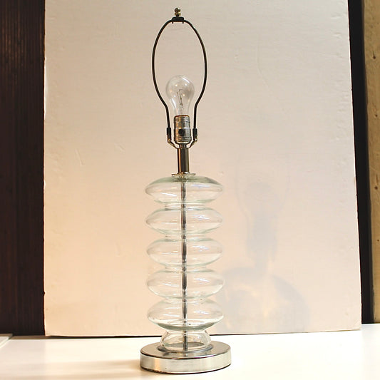 Clear Glass Spheres Table Lamp