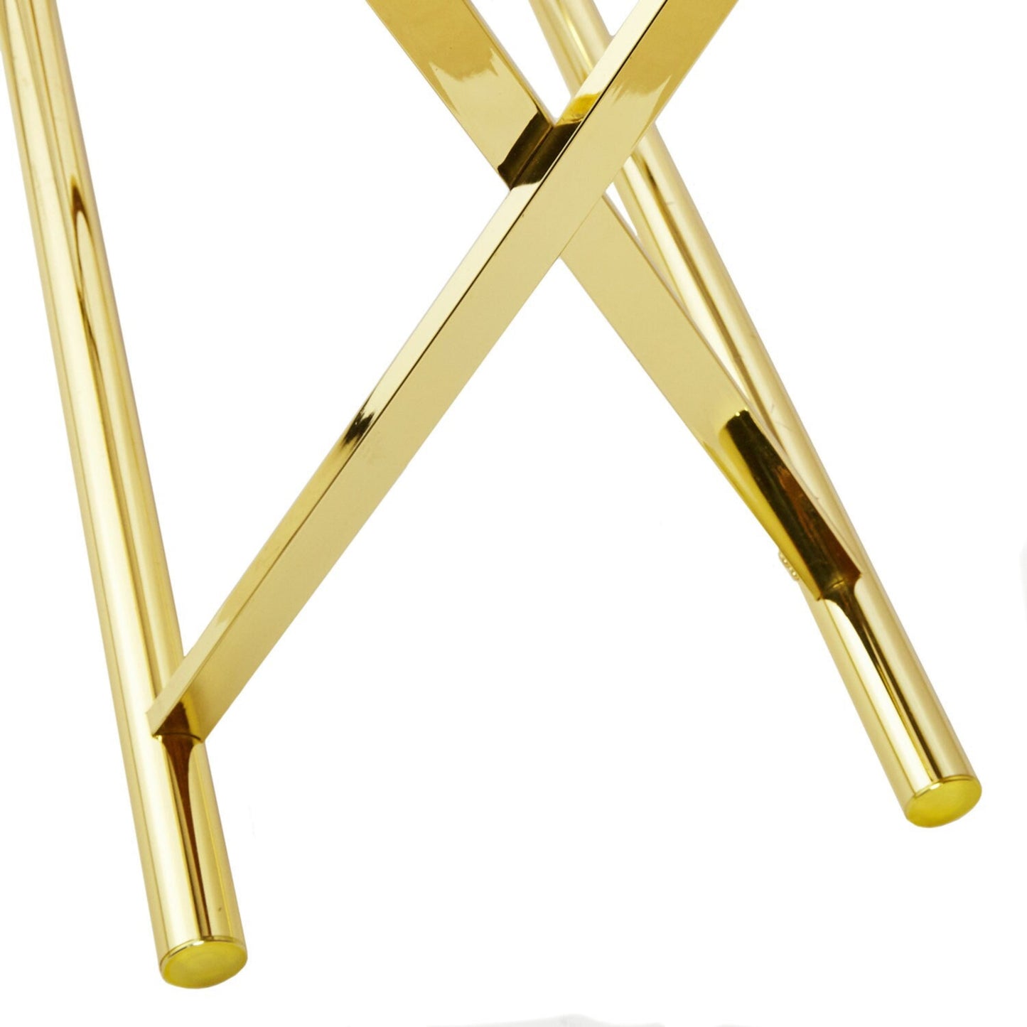 Brass Console Table | Smoked Glass | X-Base