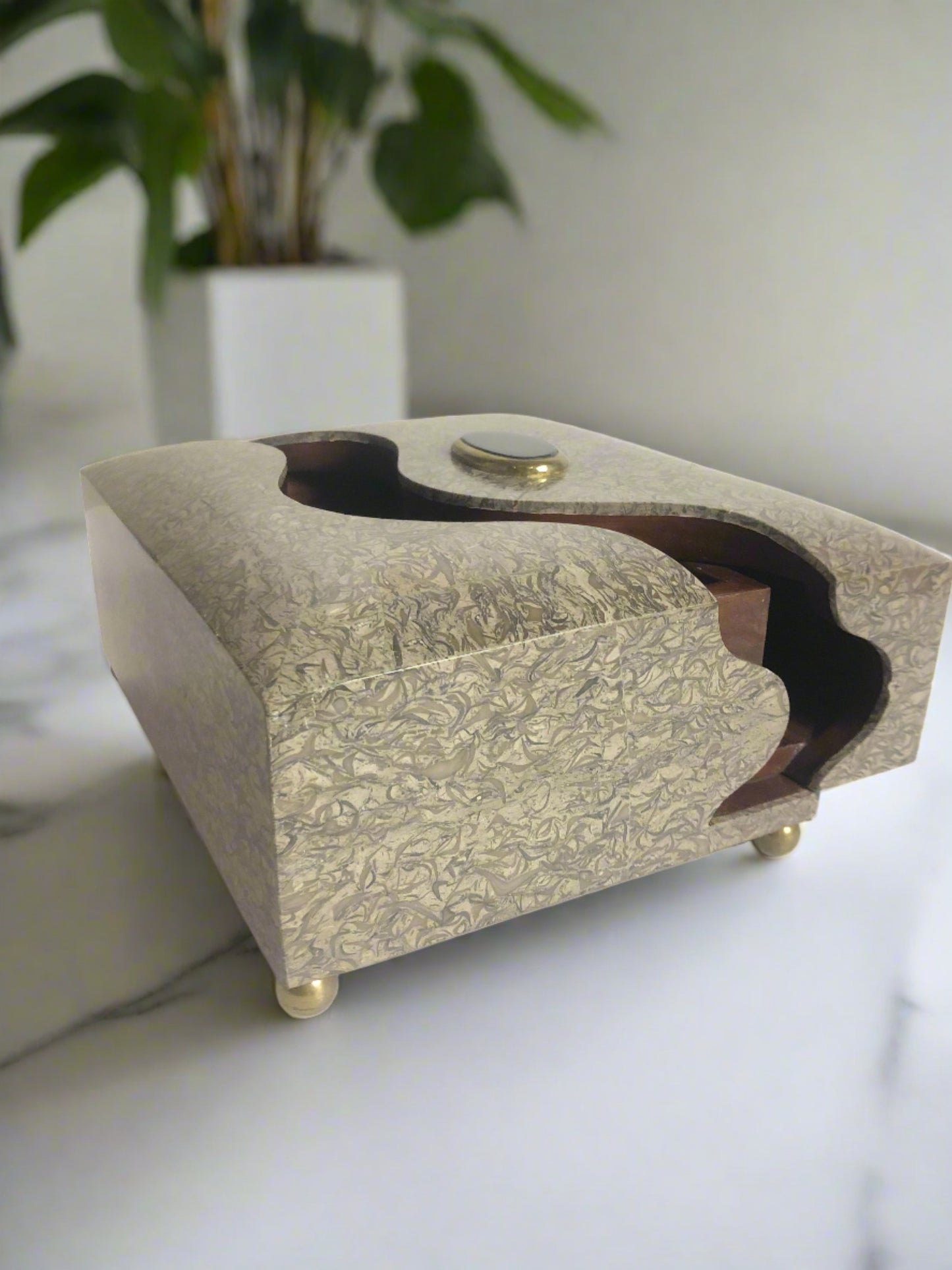 Rosewood Personal Storage Box | Tessellated Stone