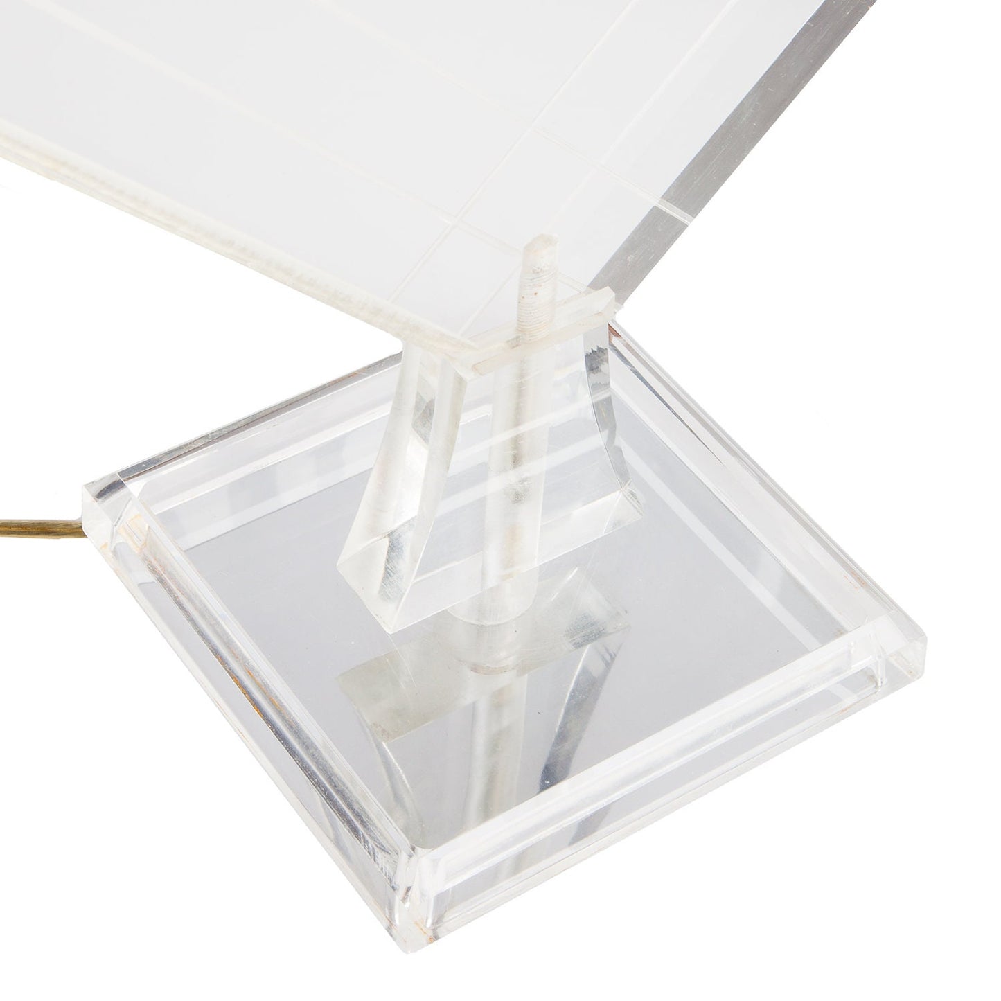 Thin Lucite Table Lamp