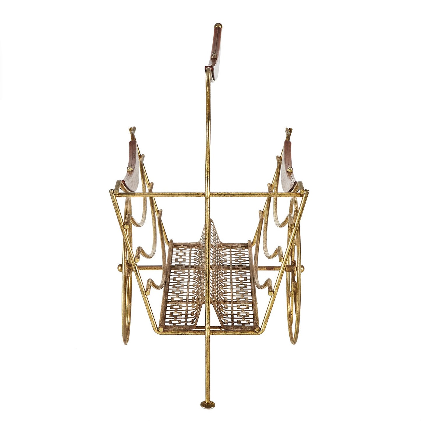 Brass Magazine Holder | Book Cart