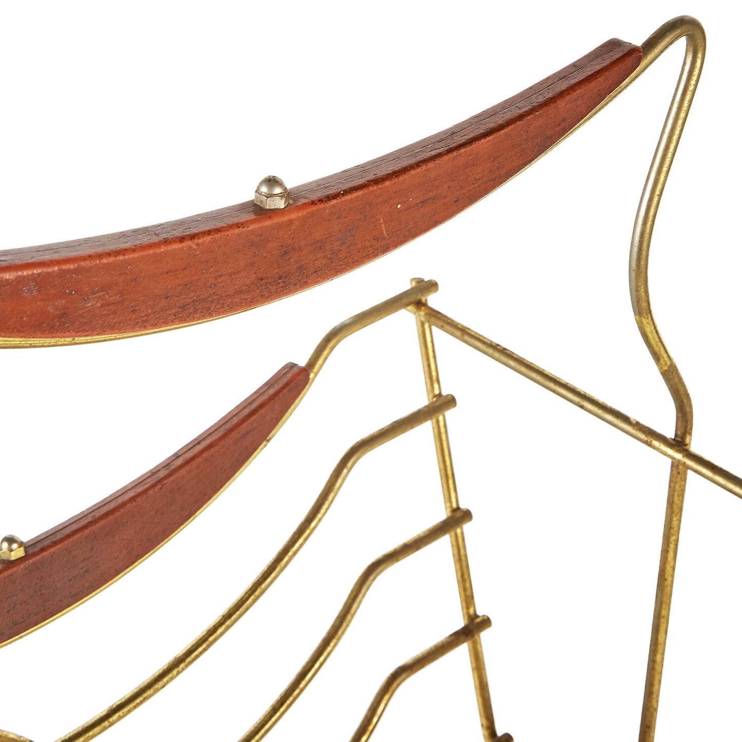 Brass Magazine Holder | Book Cart