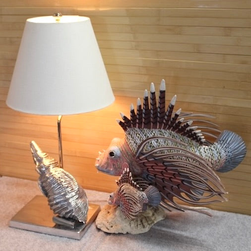 Chrome Nautilus Table Lamp | Frederick Cooper