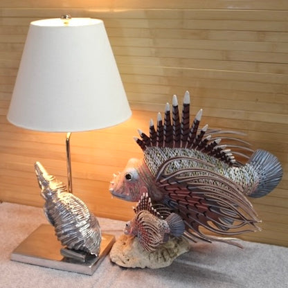 Chrome Nautilus Table Lamp | Frederick Cooper