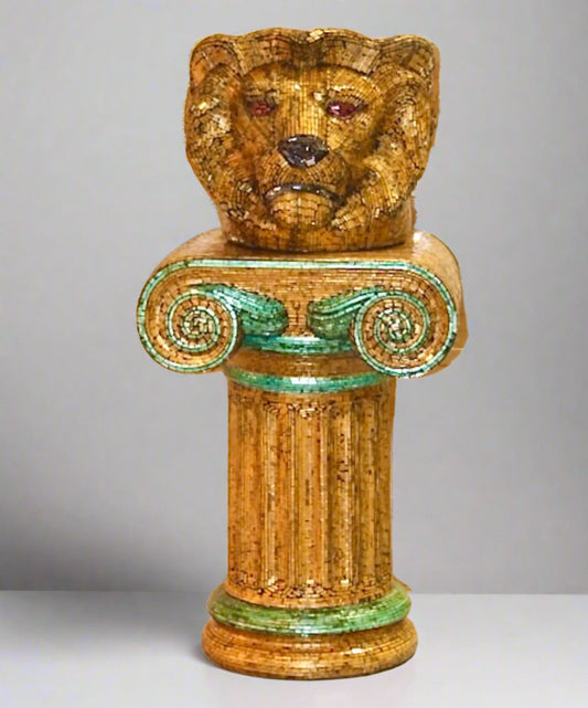 Lion's Head Planter & Column by Jobi