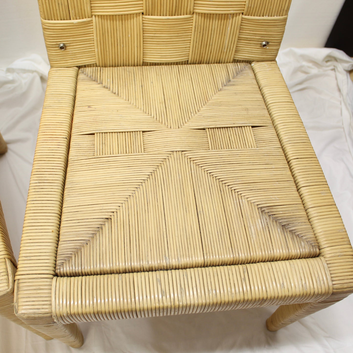 John Hutton for Donghia Block Island Cane Dining Chairs - Set of 4