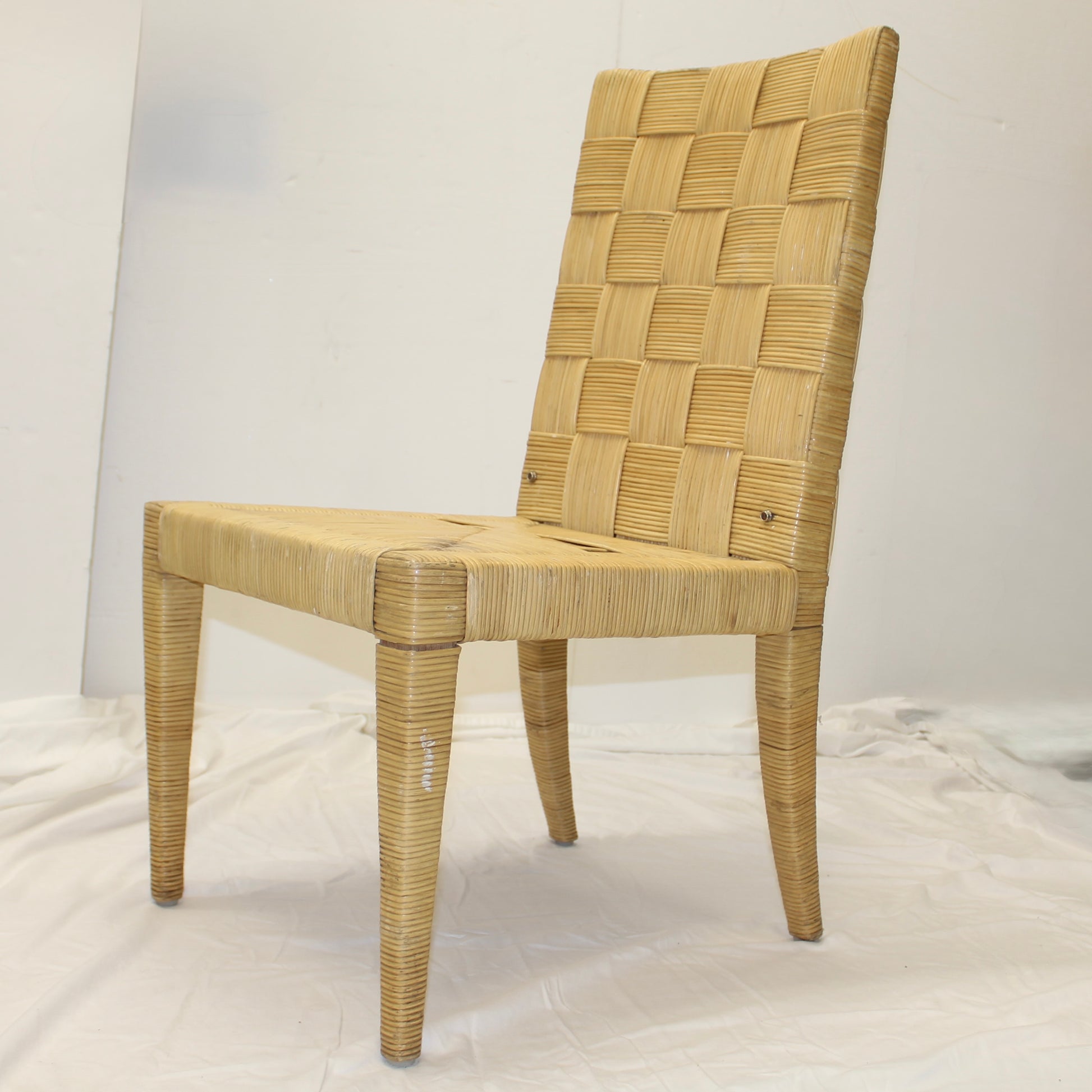 John Hutton for Donghia Block Island Cane Dining Chairs - Set of 4