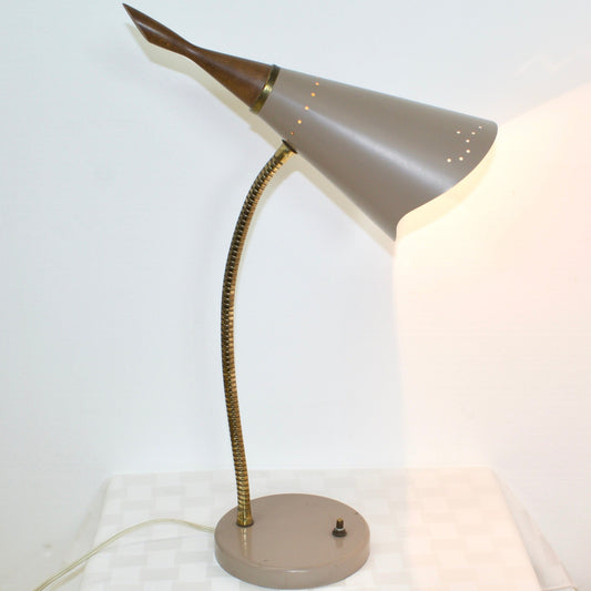 Vintage Bullet Gooseneck Desk Lamp - OffCenterModern