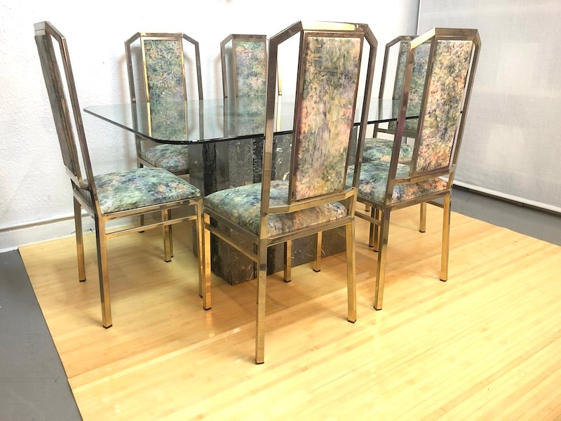 1970s Chromed Steel Dining Chairs | Set of 6