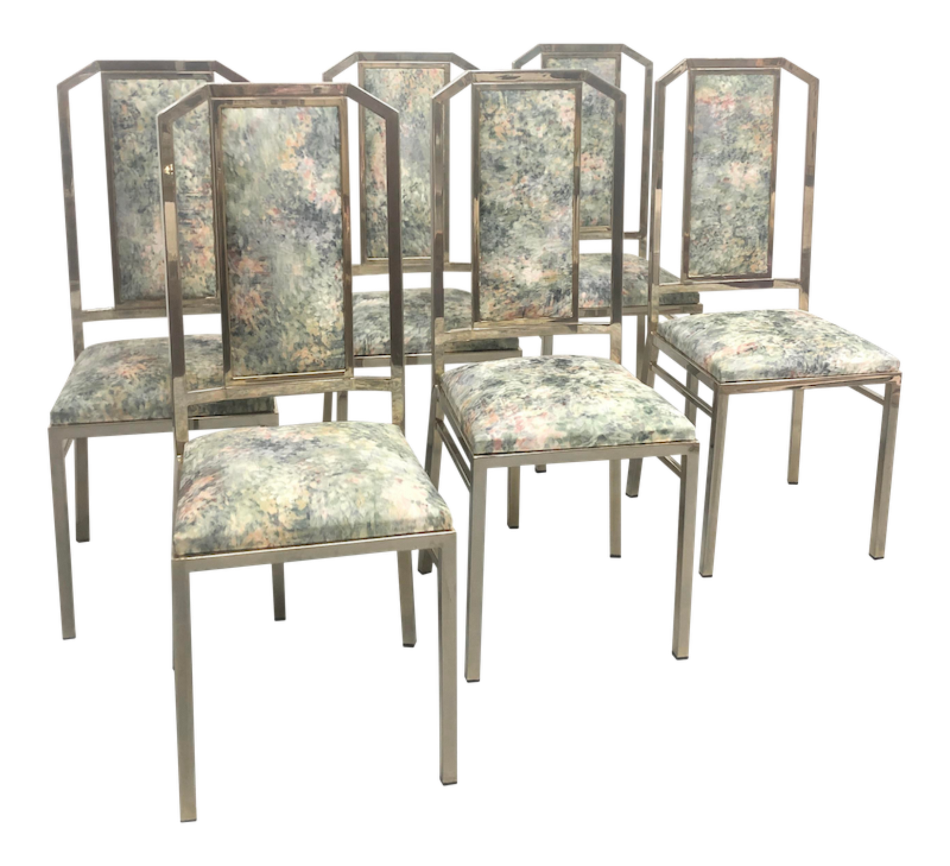 1970s Chromed Steel Dining Chairs | Set of 6