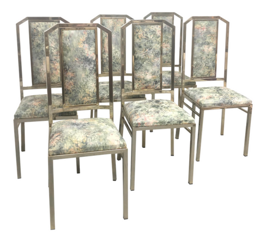 Chromed Steel Dining Chairs