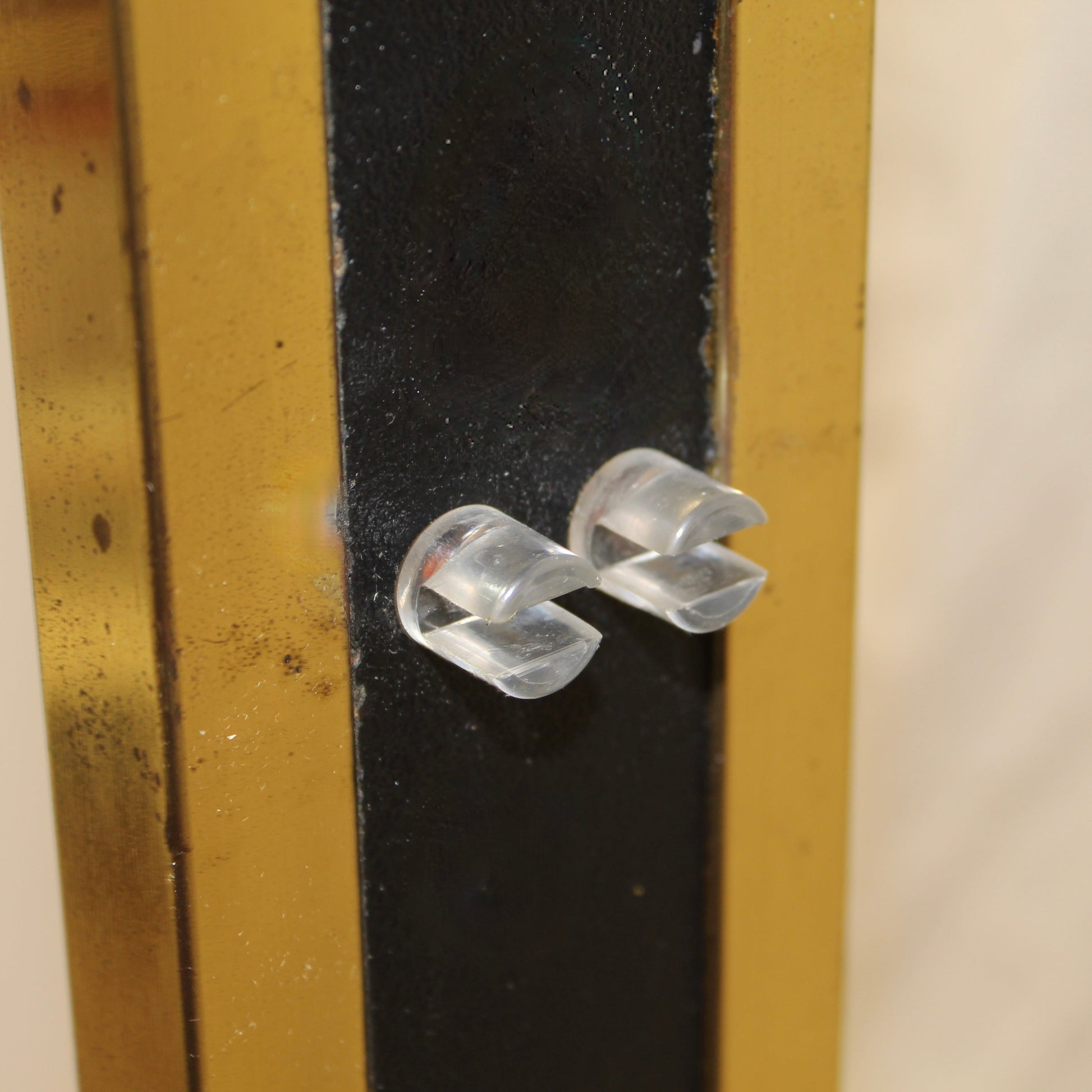 1970s Gold Digital LED Pedestal Clock.