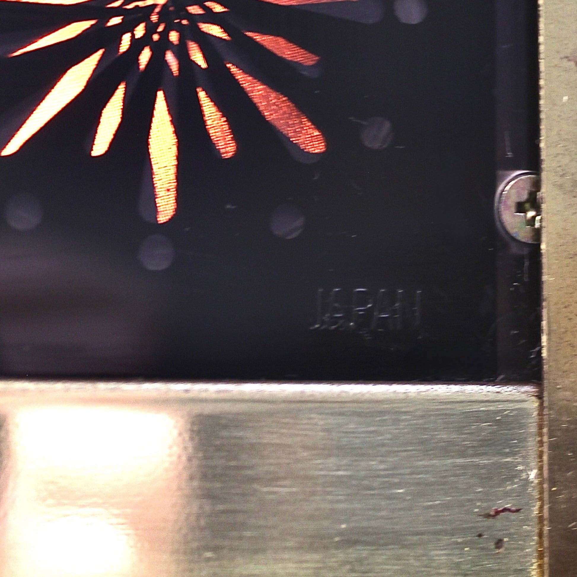 1970s Gold Digital LED Pedestal Clock.