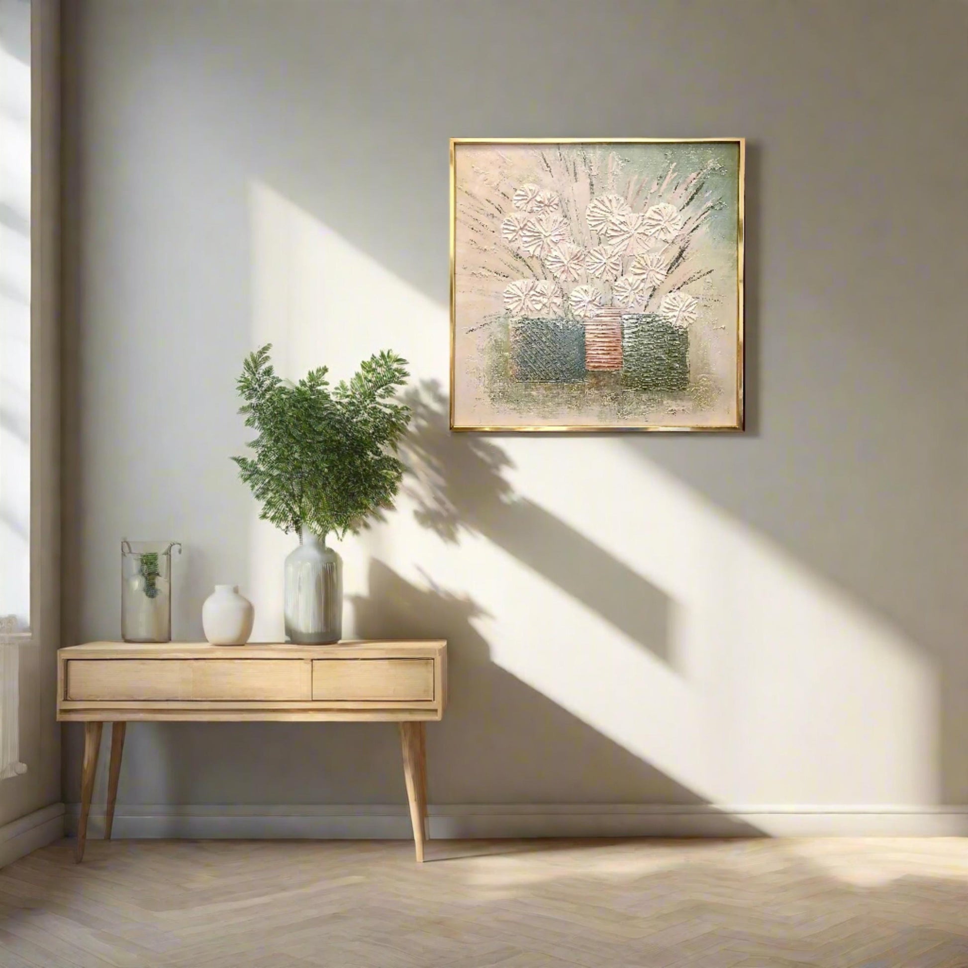 1970s Flowers in Vases Paniting| Artist Signed Artwork