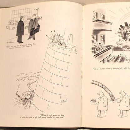 1985 Vintage New Yorker Cartoon Album Hardcover Book.