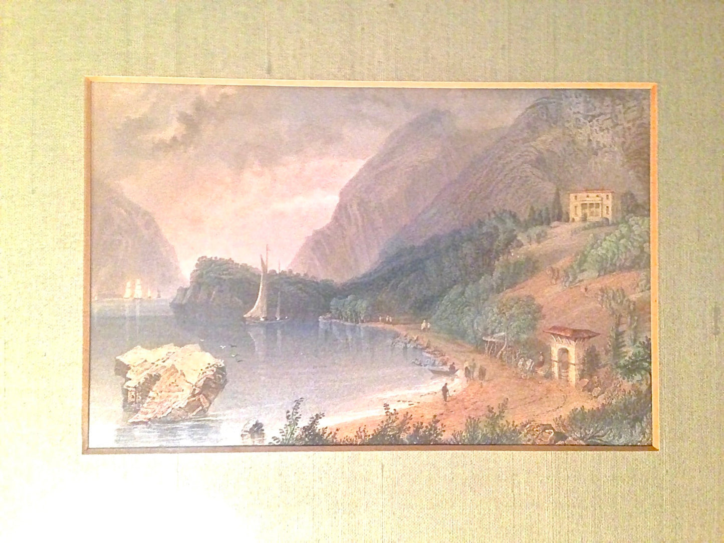 Antique WH Bartlett Historic Boston Framed Steel Prints | A Pair