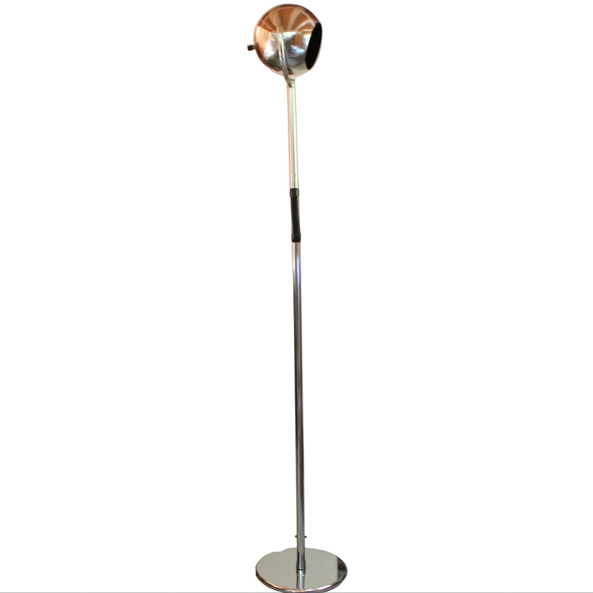 Vintage Space Age Chrome Eyeball Floor Lamp.