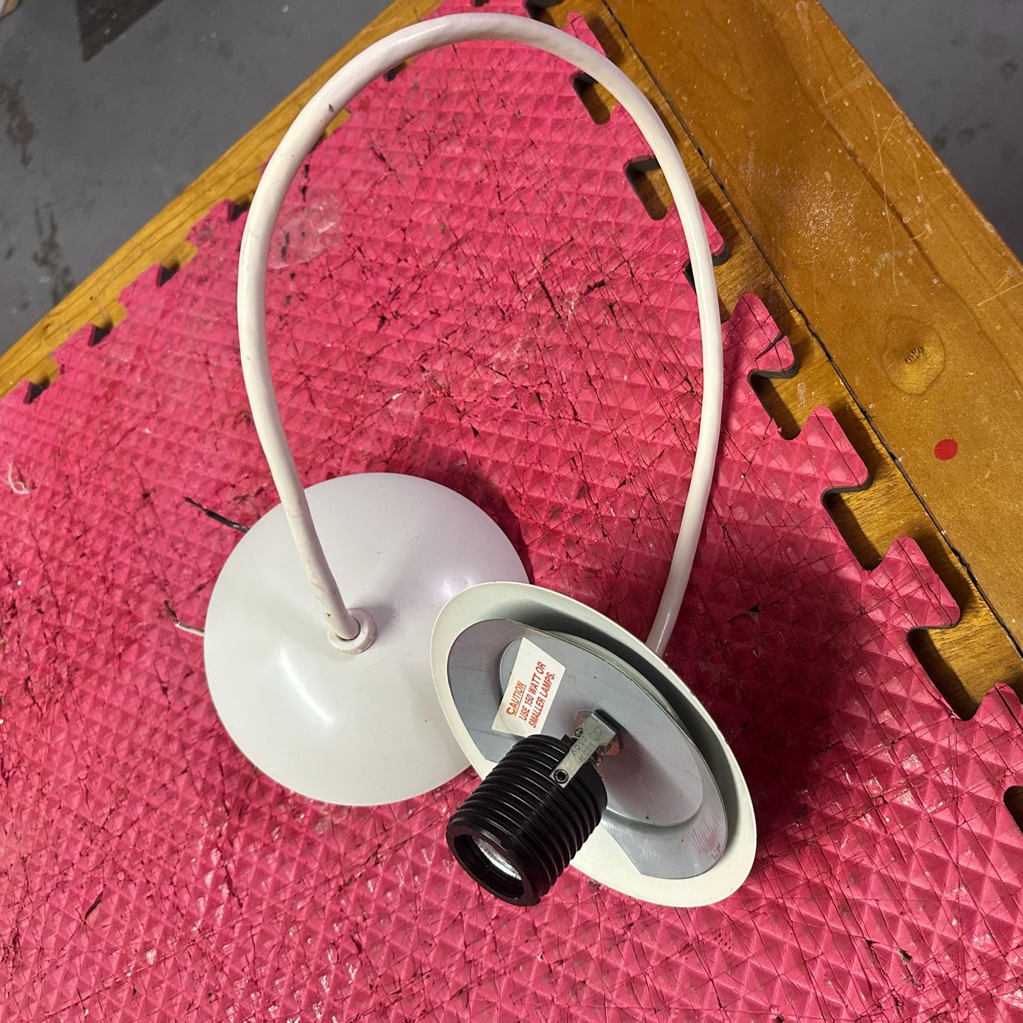 Vintage White Globe Pendant Light | 9" Diameter from OffCenterModern