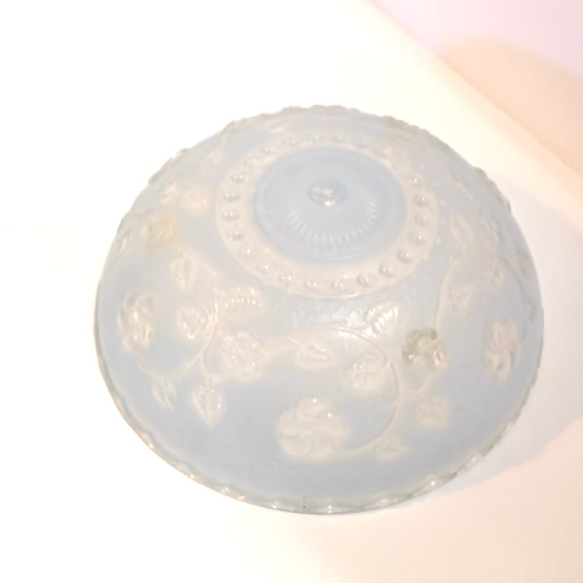 Art Nouveau Blue Glass Pendant Shade
