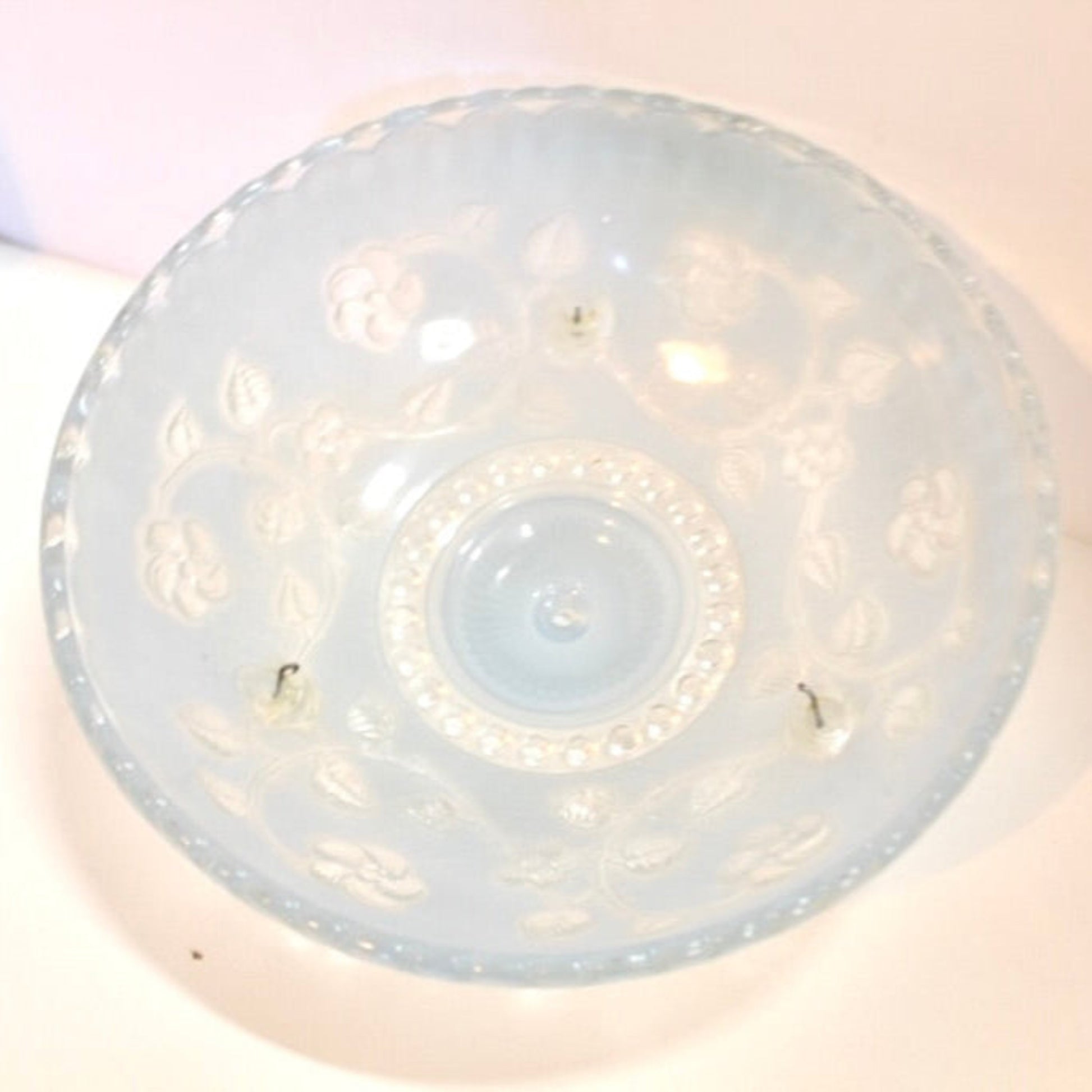 Art Nouveau Blue Glass Pendant Shade 1