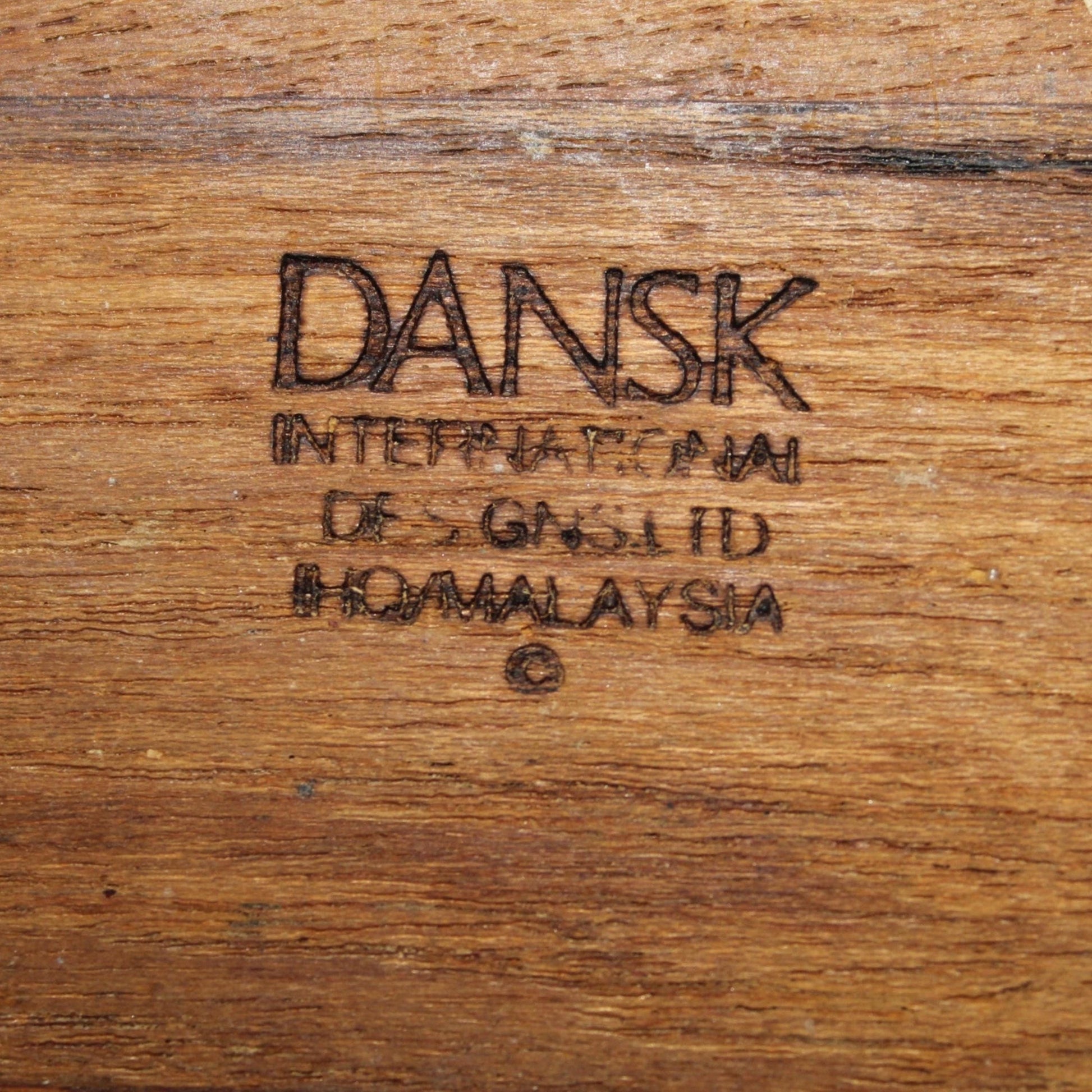 Stainless Steel Serving Platter & DanskTeak Lazy Susan Set