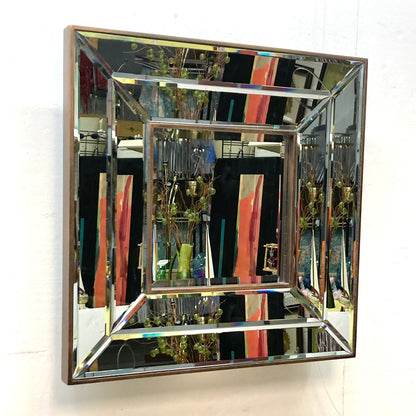 Square Beveled Multi-Layered Wall Mirror