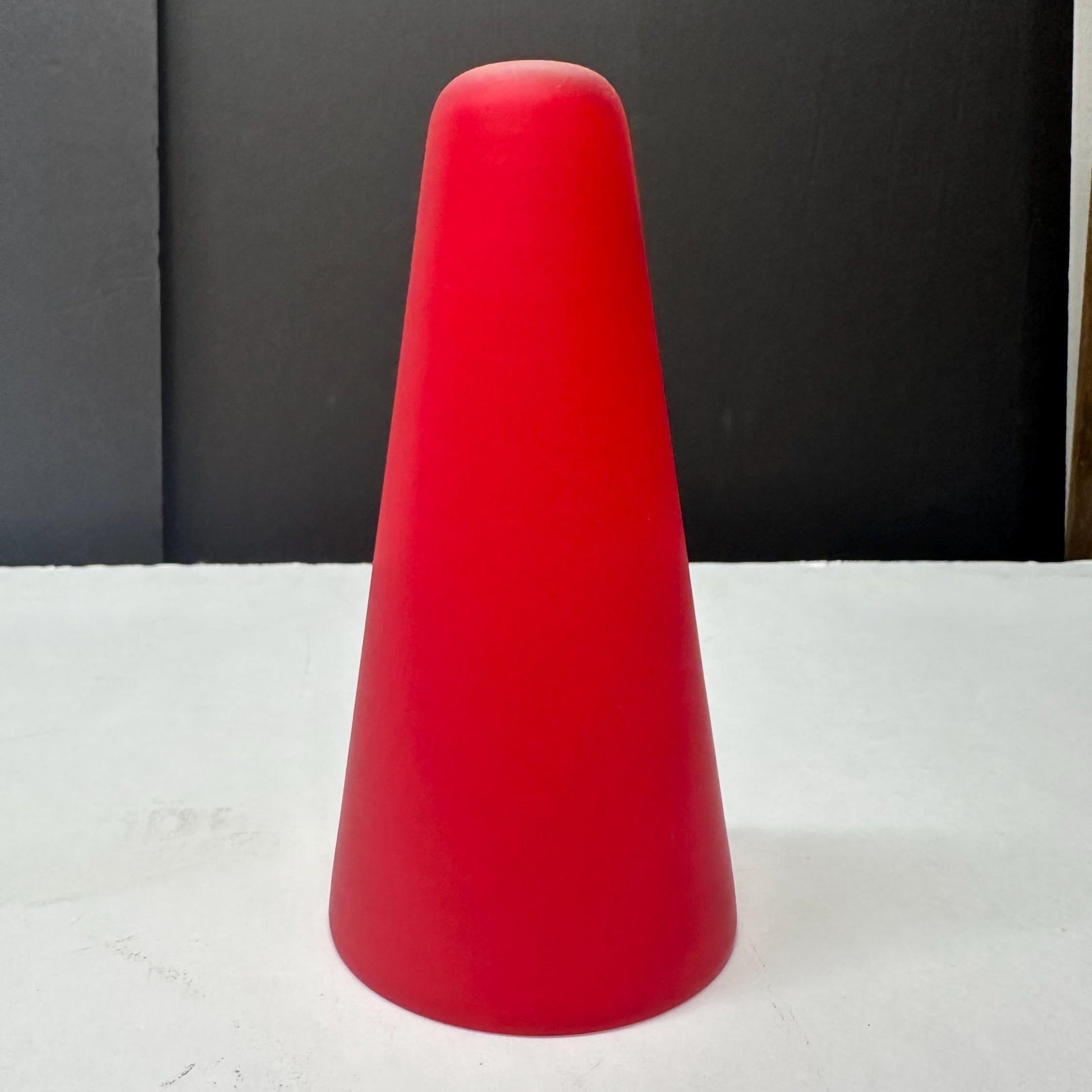 Vianne Glass Red Cased Glass Bullet Light Shade | France from OffCenterModern