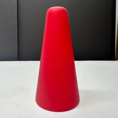 Vianne Glass Red Cased Glass Bullet Light Shade | France from OffCenterModern