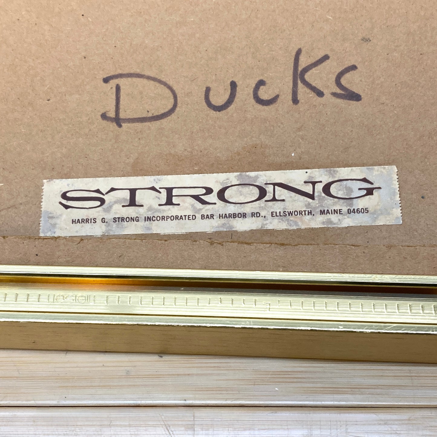 Vintage Harris Strong Mixed Media Duck Art
