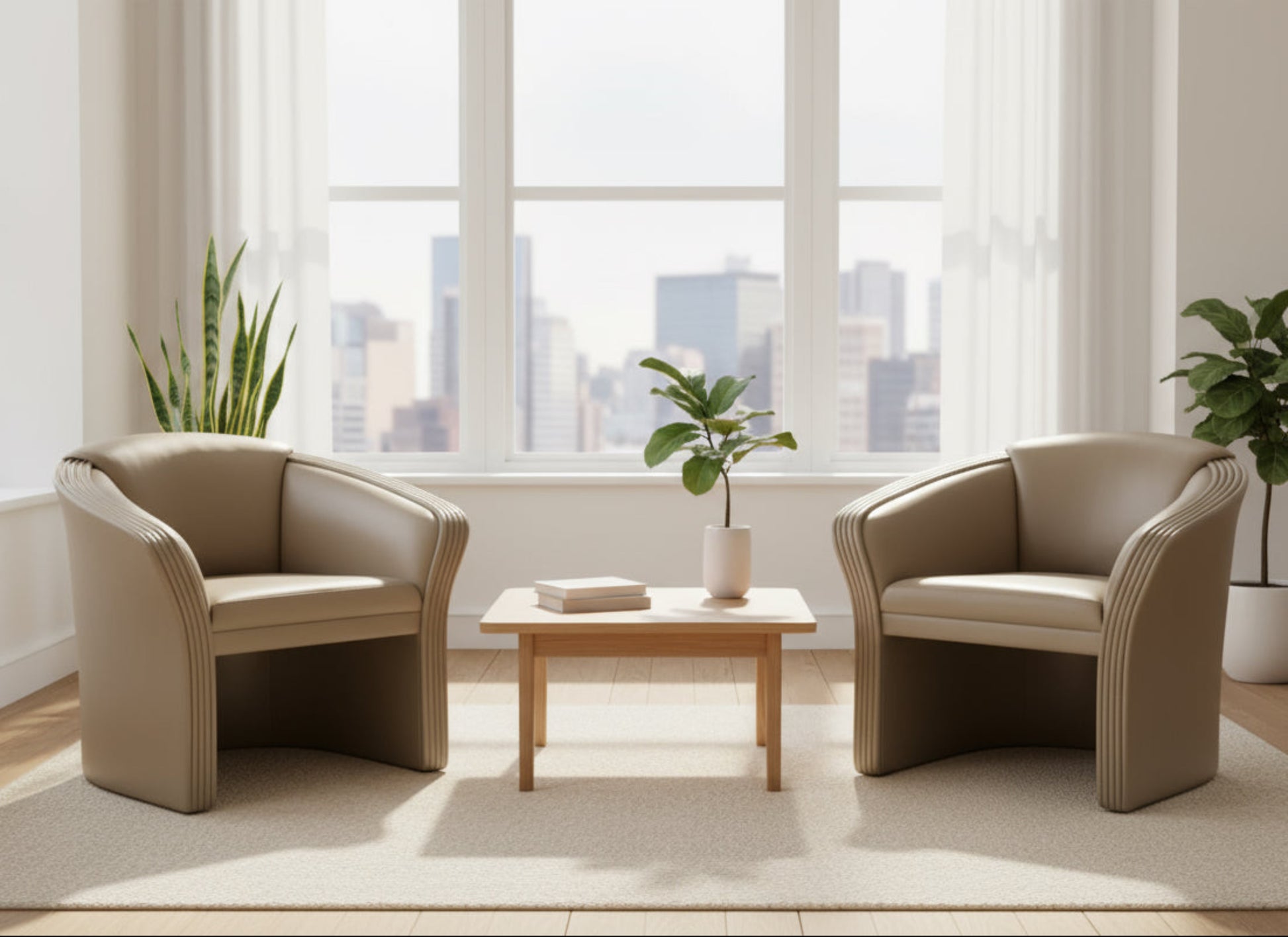 Patrician Furniture Co Leather Armchairs