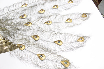 3-D Metal Peacock Wall Sculpture