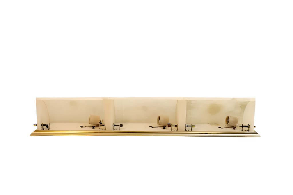 Vintage Lightolier 3-Light Alabaster Vanity Light | Lightolier
