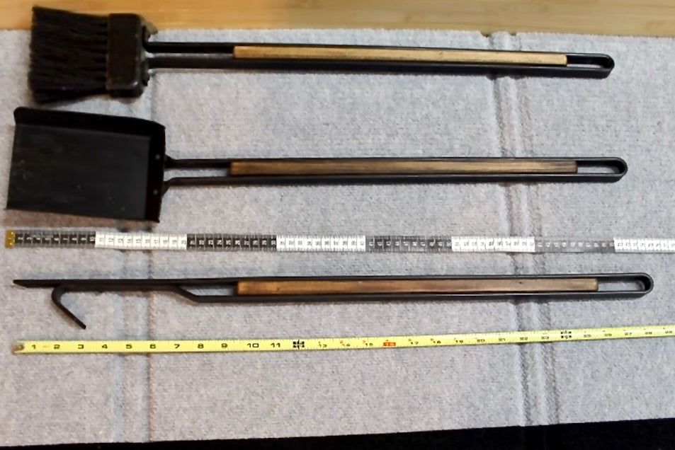 4-piece fireplace tool set