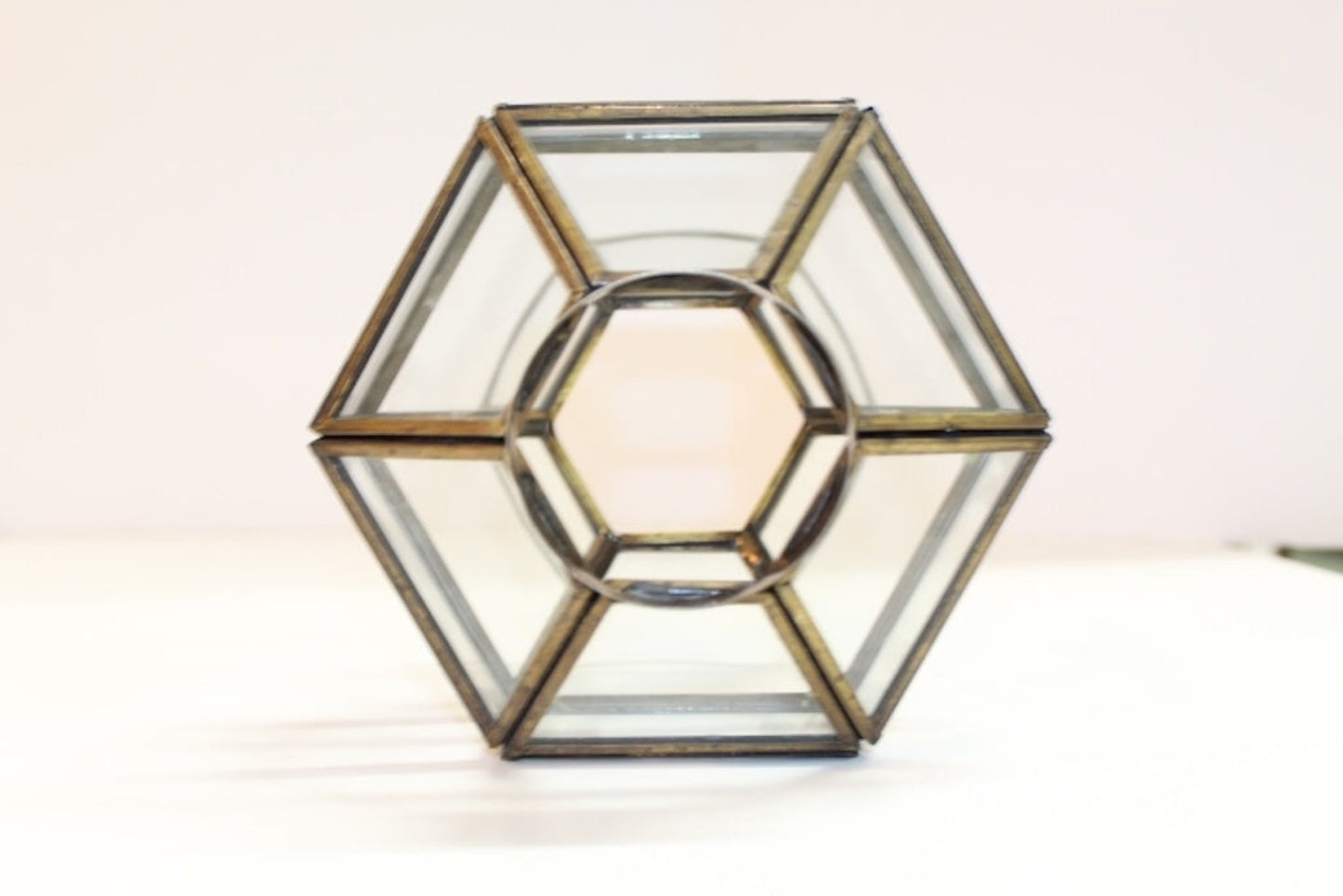 Brass and Glass Replacement lamp shade