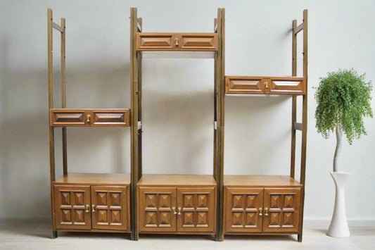 Vintage Modular Room Divider Wall Unit