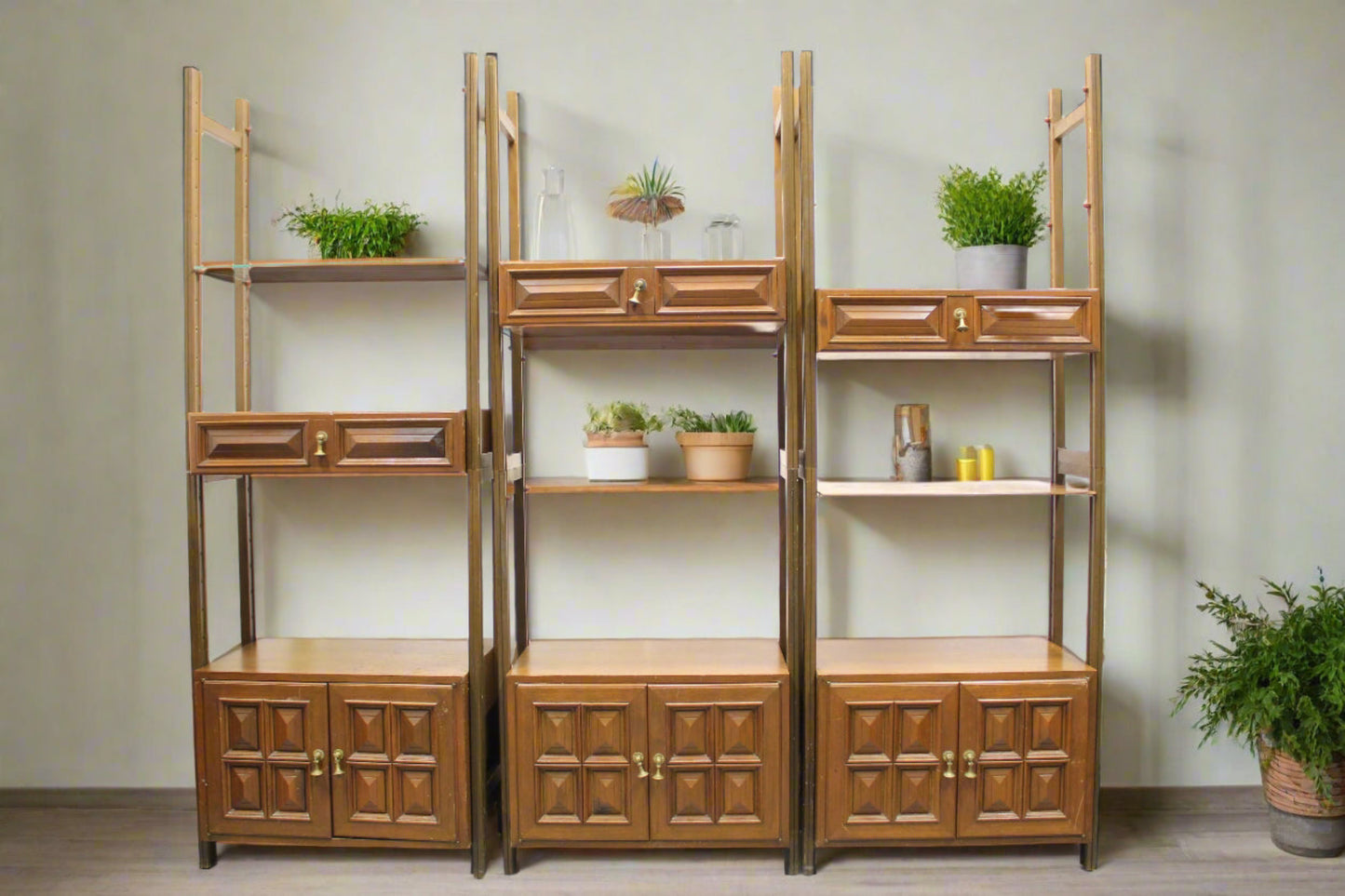 Vintage Modular Room Divider Wall Unit
