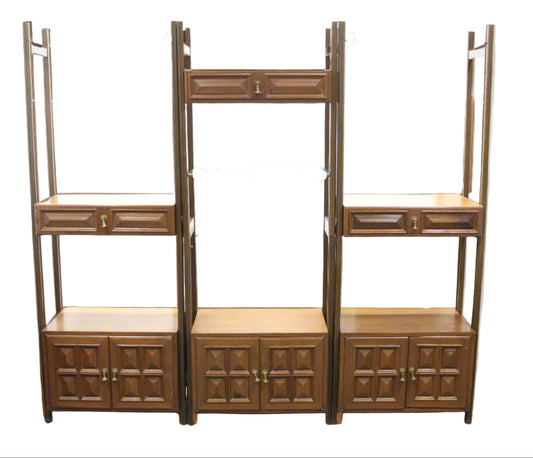 Vintage Modular Room Divider Wall Unit