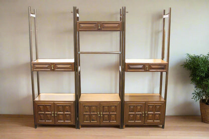 Vintage Modular Room Divider Wall Unit