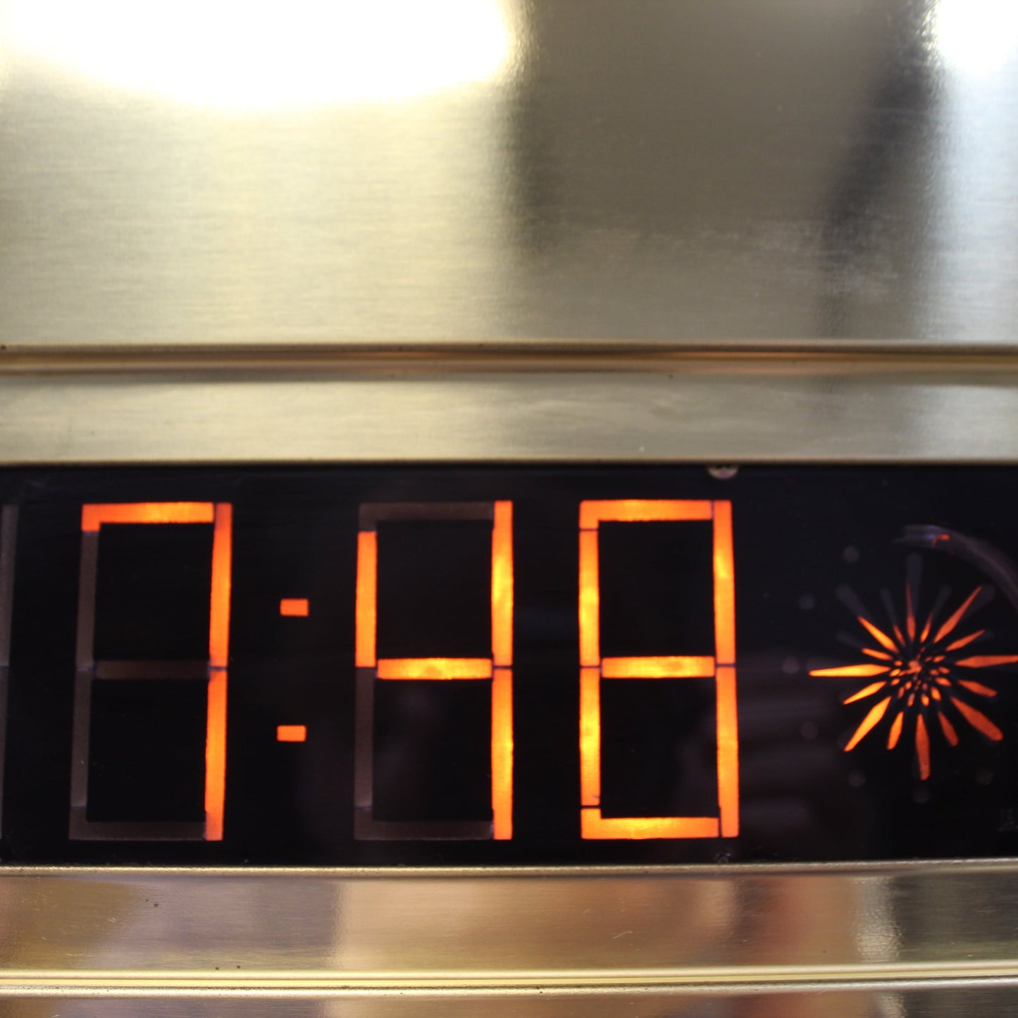 Vintage Postmodern Brass Tower Floor Clock