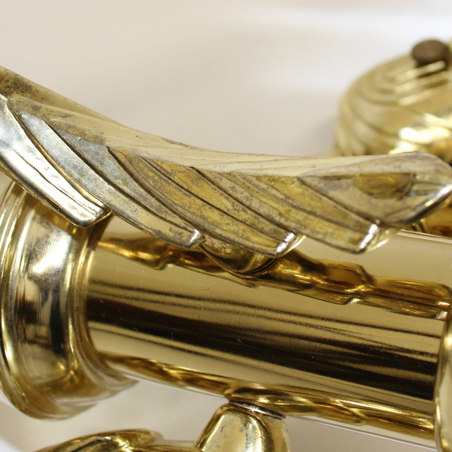 Vintage Adjustble 3 Arm Brass Plated Beveled Glass Chandelier