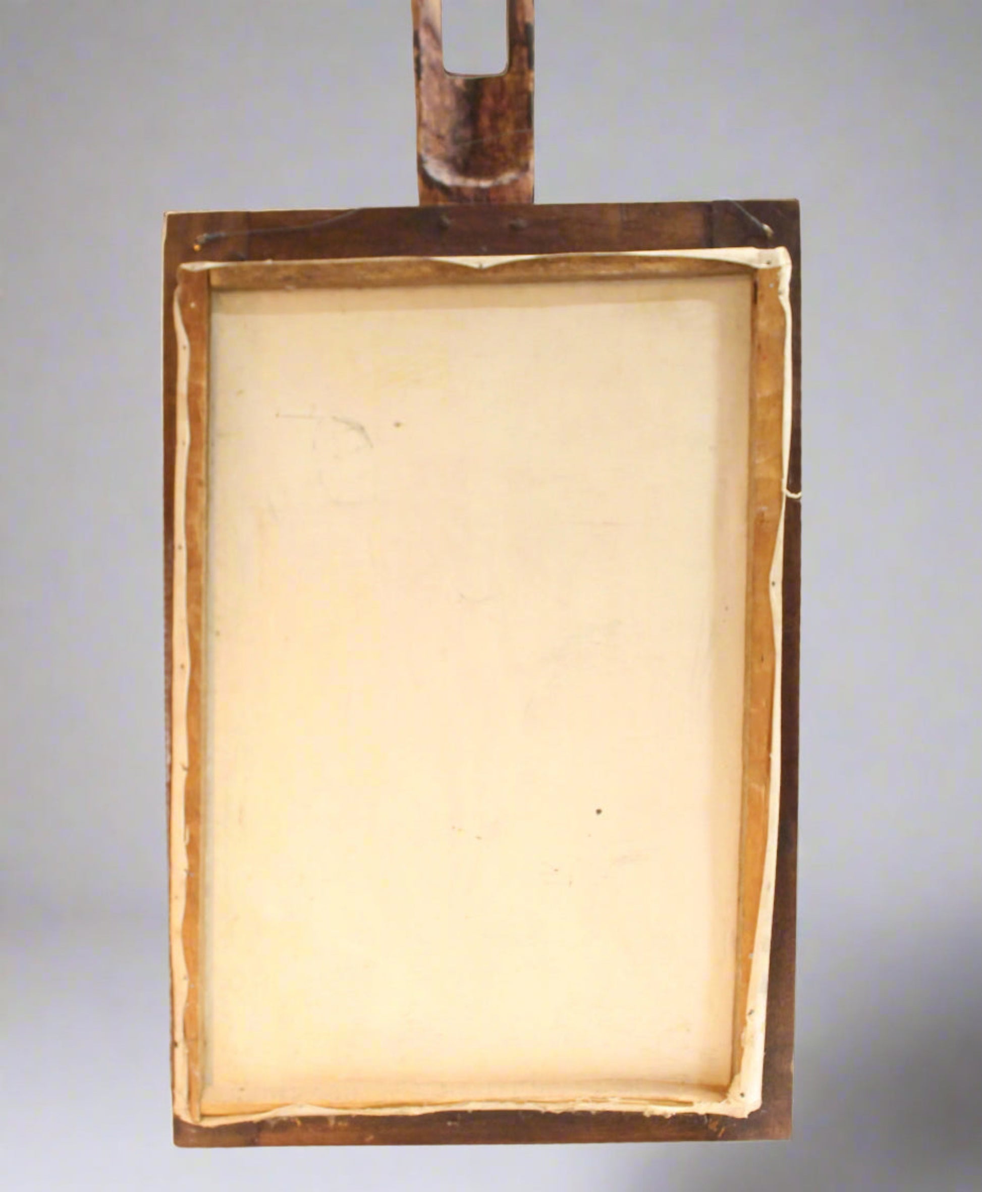 African Tribal Art with Caved Wood Frame