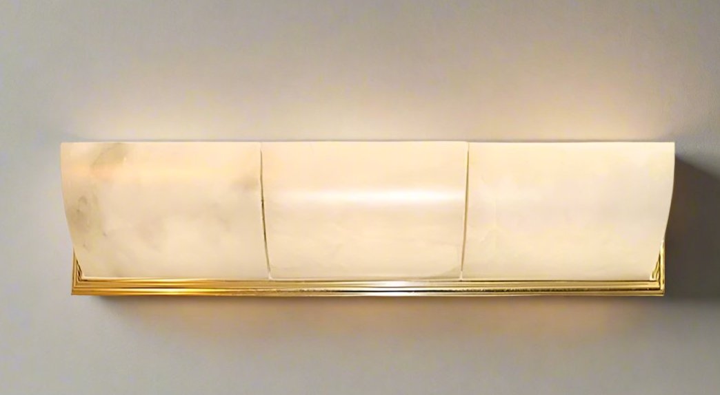 Alabaster Stone Vanity Bathroom Light