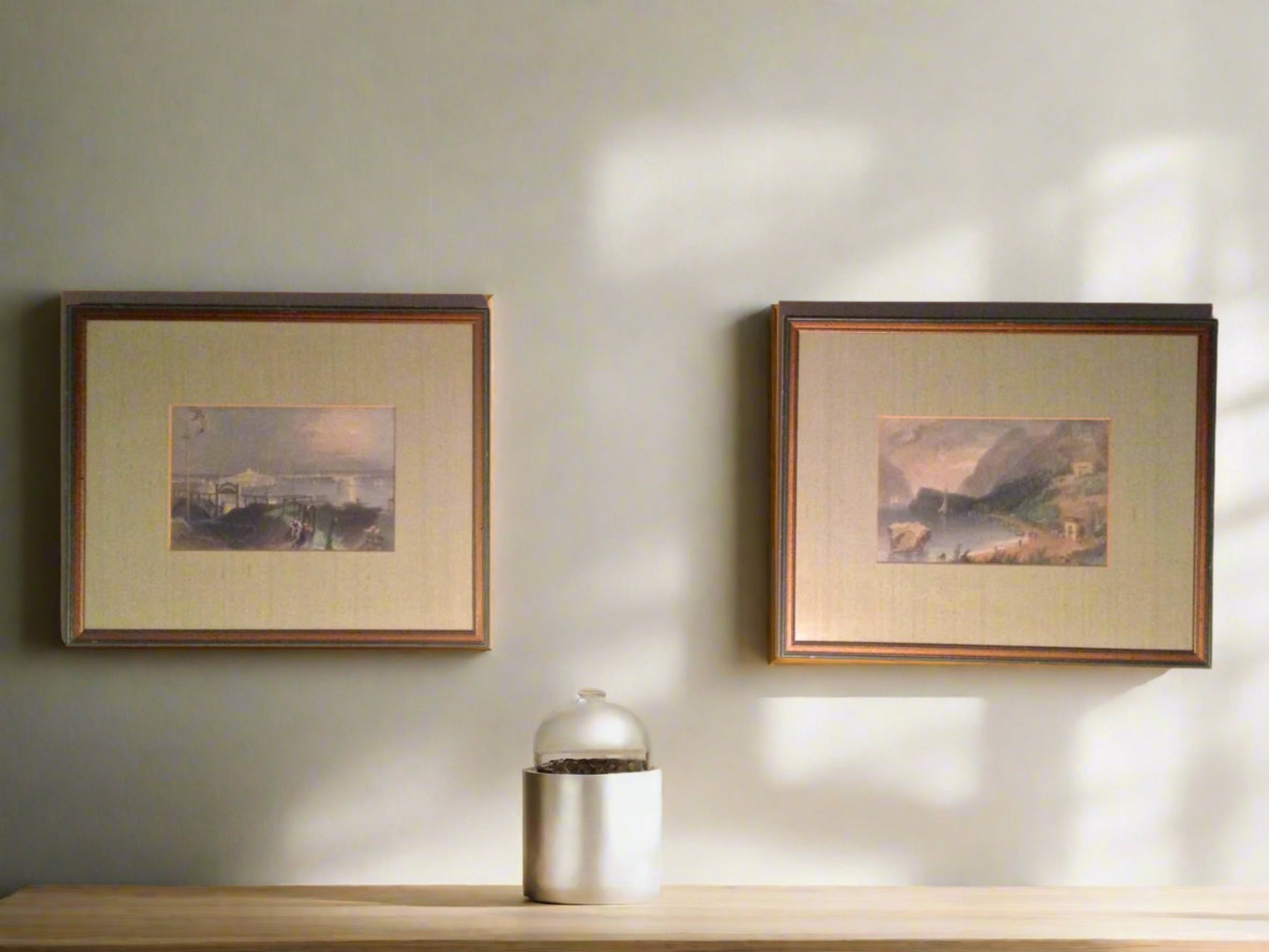 Antique WH Bartlett Historic Boston Framed Steel Prints | A Pair from OffCenterModern