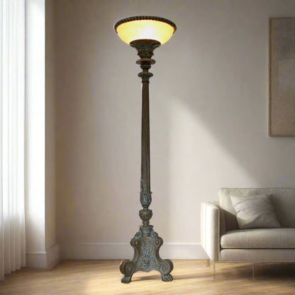Modern Art-Nouveau Style Torchère Floor Lamp
